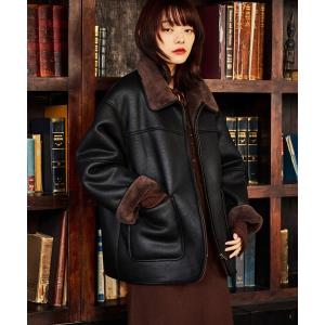 ブルゾン アウター ファーボンディングボマーブルゾン 600535 レディース