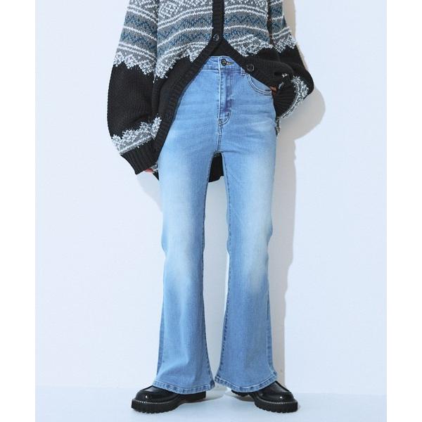ジーンズ デニム デニムパンツ ストレッチフレアデニム/606227 レディース