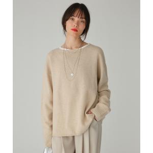 ニット セーター ウルグアイウールニットプルオーバー レディース