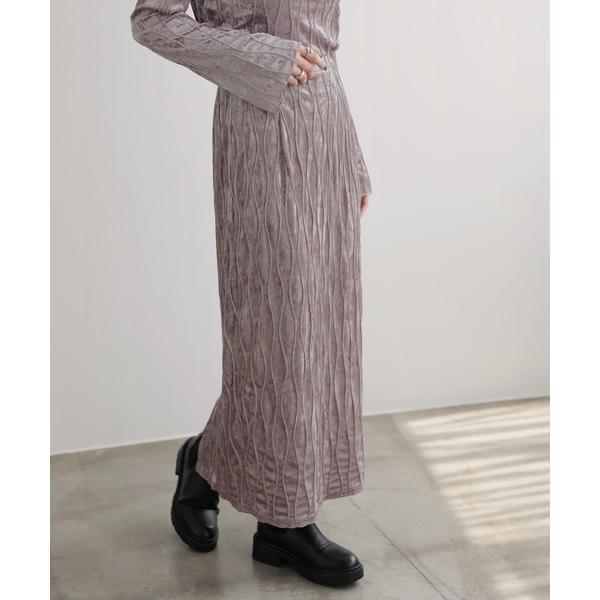 スカート なみなみベロアナロースカート