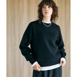 ニット セーター コットンカシミヤニットプルオーバー レディース