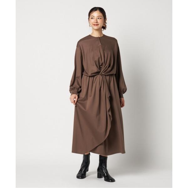 ワンピース DOUBLE JERSEY RUFFLE DRESS
