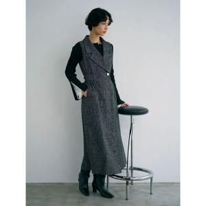 ワンピース ツイードメタルボタンテーラードジャンパースカート