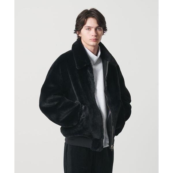 ブルゾン アウター ファーライク ミリタリー ブルゾン メンズ