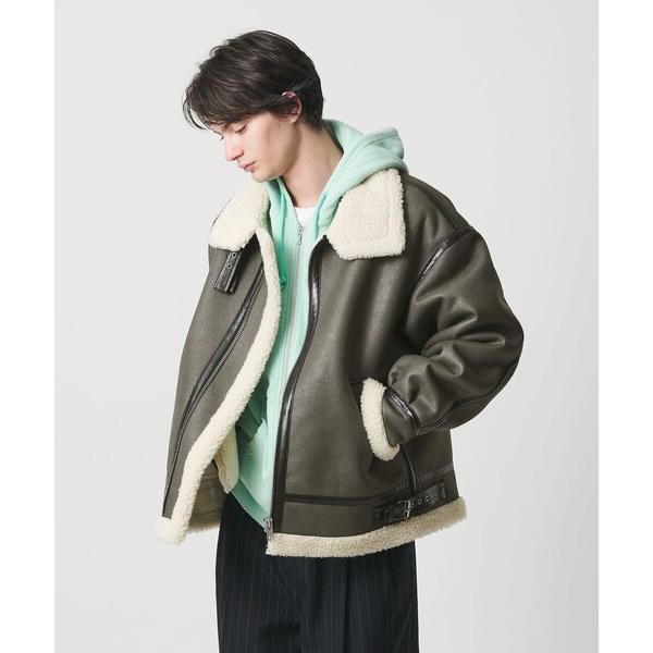 ブルゾン アウター ムートンライク B-3 ジャケット メンズ