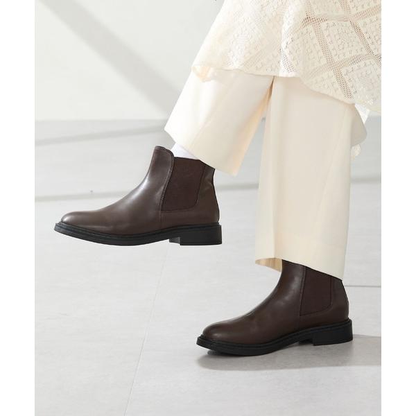 ブーツ アーモンドトゥ フラット サイドゴアブーツ /52405 レディース