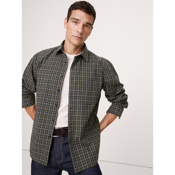 シャツ リラックスフィット ウォッシュド コットン ポプリンシャツ メンズ