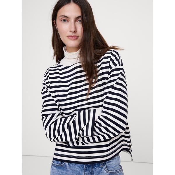 tシャツ リラックス コットン ボートネック Tシャツ レディース