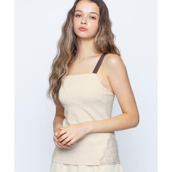 インナーシャツ 肌着 「Night Up Bra Lacy ナイトアップブラ レーシィ」　カップ付き...