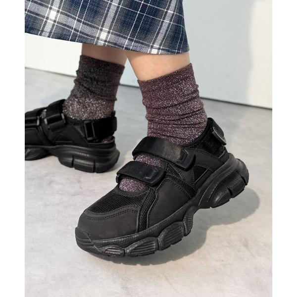 「Java」 フラットサンダル MEDIUM ブラック レディース