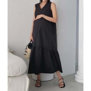 「CHOCOA」 ノースリーブワンピース FREE ブラック レディース