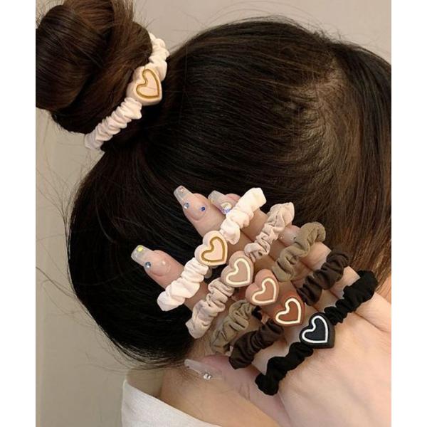 ヘアゴム FReePLACe/ハートモチーフヘアゴム5本セット R0144