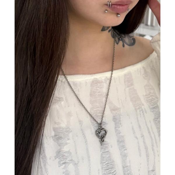ネックレス ゴシックハートネックレス レディース メンズ