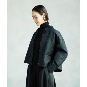 コート アウター ステンカラーショートブルゾン レディース
