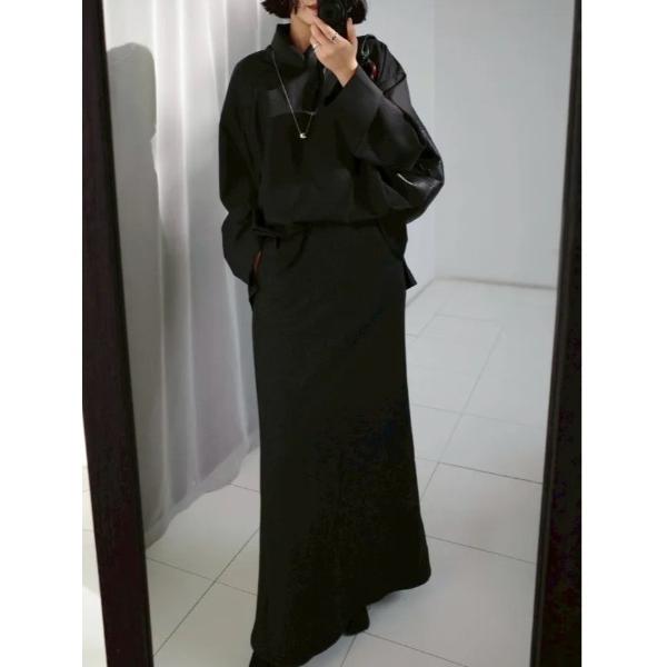 スカート 入学式 Herringbone maxi SK ヘリンボーンマキシスカート