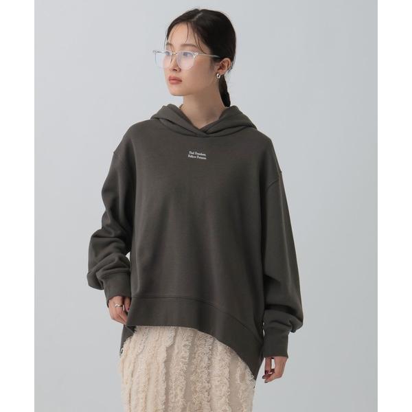 パーカー チビロゴ刺繍パーカー　601682 レディース