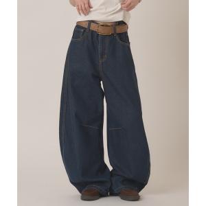 ジーンズ デニム デニムパンツ stitch curve pants / ステッチカーブパンツ レディース メンズ