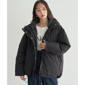 ダウンコート ダウンジャケット 「防風/2025AW」フーデットパファーコート レディース