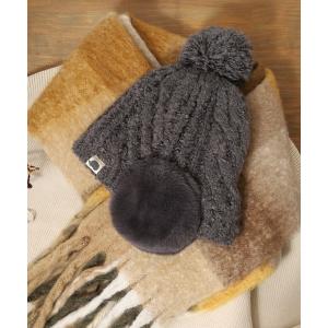 ニット帽 ニットキャップ SCANDINAVIAN FOREST　耳当て付きニット帽 レディース