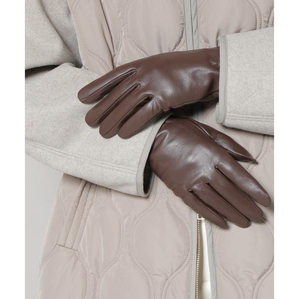 手袋 裏起毛レザーグローブ レディース