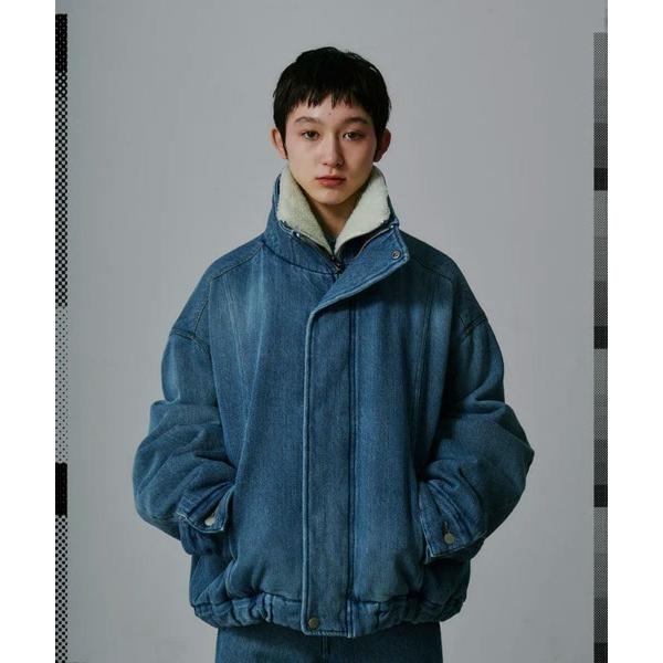 ダウンコート ダウンジャケット 「FACETASM」DOUBLE LAYERED DENIM JAC...