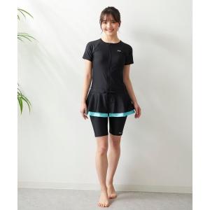 水着 「FILA/フィラ」レディースフィットネス水着　セパレート水着　チュニック　フリル　体型カバー レディース