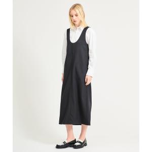 ワンピース ESTNATION / バックバックル ストレートワンピース