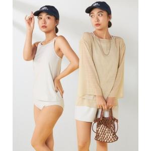 水着 「OP:オーピー」レディースシアートップス付き 水着4点セット レディース