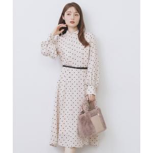 ドットデザインタックワンピース