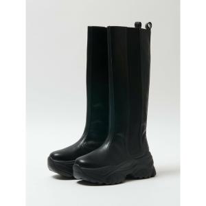 ブーツ 「Bella Lume(ベッラルーメ)」サイドゴアスニーカーロングブーツ レディース