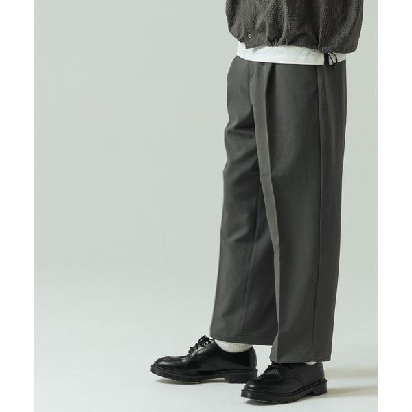 スラックス 「SLICK/スリック」Double Cloth One Tuck Tapered Pa...