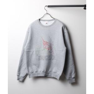 トレーナー スウェット 「EVANGELION x FRUIT OF THE LOOM」刺繍 クルーネックスウェット メンズ レディース