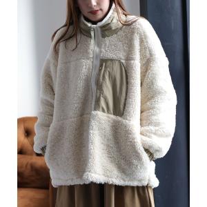 ブルゾン アウター ボアオーバージップブルゾン レディース メンズ