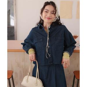 ブラウス シャツ ライトオンスショートデニムシャツ レディース｜ZOZOTOWN Yahoo!店