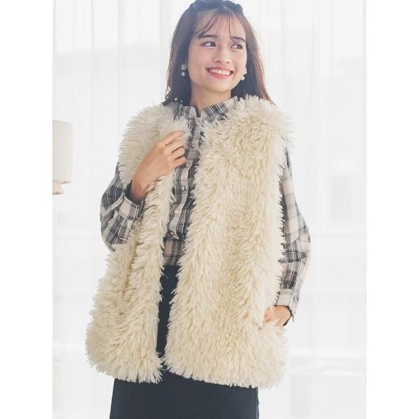 ベスト ジレ プードルファーベスト レディース