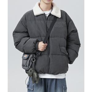 ダウンジャケット ダウン ELIN ボア襟 オーバーサイズ パデッド ジャケット メンズ レディース