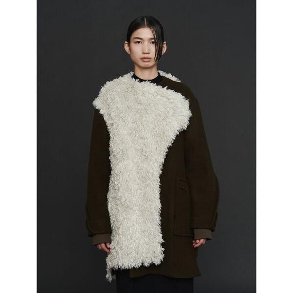 コート アウター BOA MIX WAVE LINE CT / ボアミックスウェーブラインコート レ...