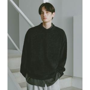 セーター ニット シャギーニットクルー メンズ
