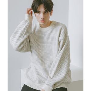 セーター ニット バーズアイニットクルー メンズ