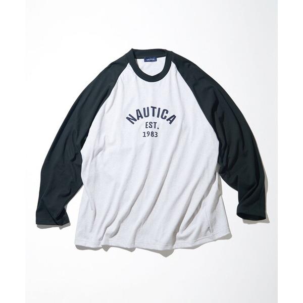 「NAUTICA」 長袖Tシャツ LARGE グレー メンズ