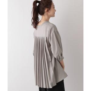 「GLOBAL WORK」 7分袖ブラウス M モカ レディース