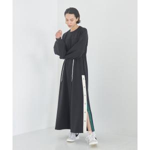 「A + TOKYO」 半袖ワンピース 2 ブラック レディース