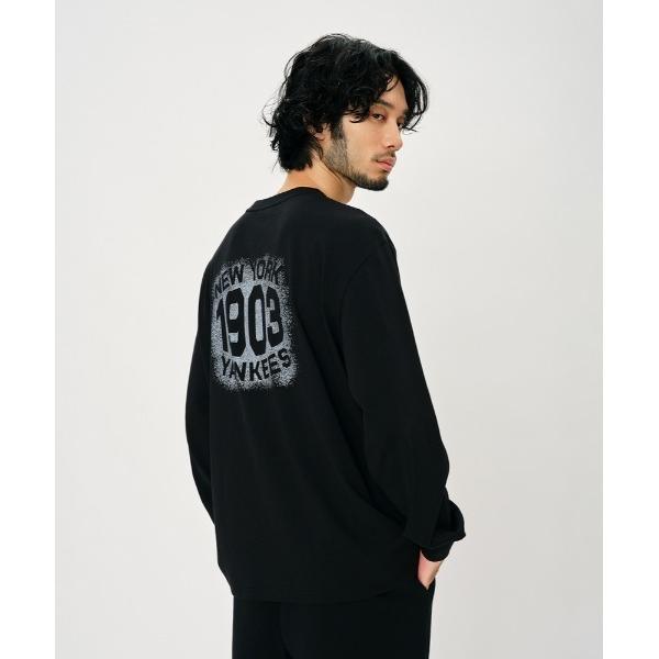 tシャツ 「MLB」バックプリントロングスリーブTシャツ（ スプレープリント/バックデザイン/リラッ...