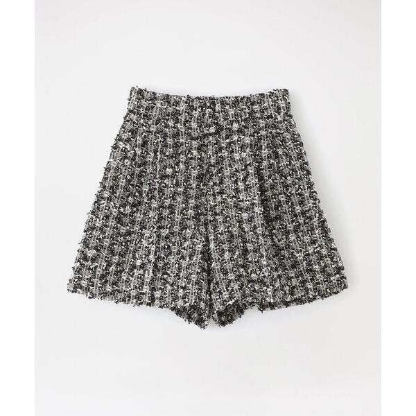 パンツ ツイードタックショートパンツ レディース