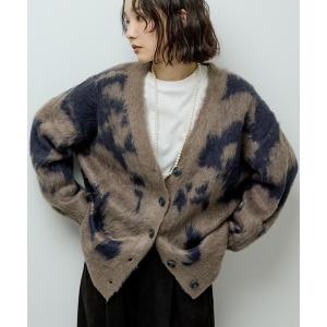 カーディガン アニマル柄カーディガン レディース