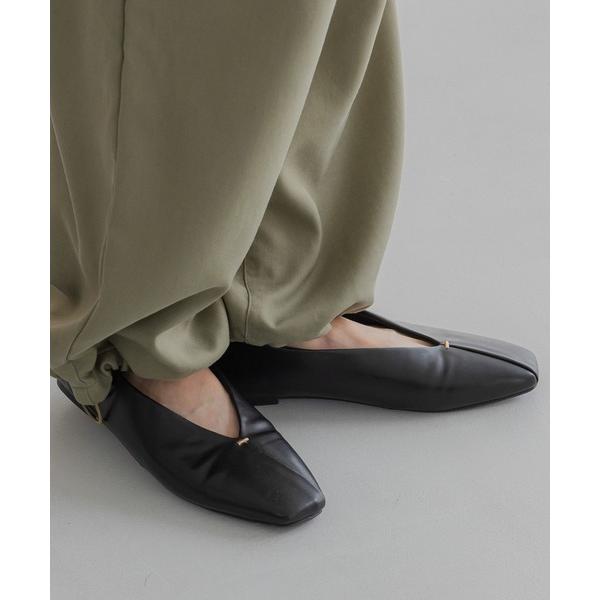 パンプス Vカットスクエアフラットシューズ/597583