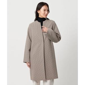 ノーカラーコート コート ダブルクロス キーネックコート 「A DAY IN THE LIFE」 レディース