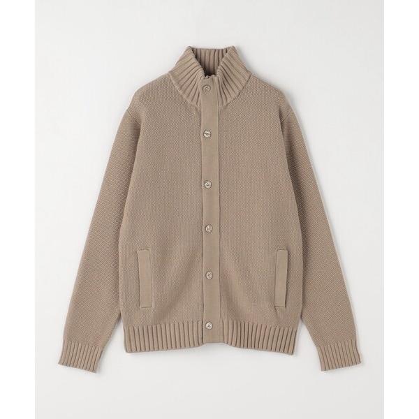 セーター ニット ローゲージ スタンドカラー ニットブルゾン‐ハンドウォッシャブル‐「A DAY I...