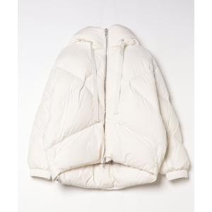 DUNO PEGGIE ホワイト　42 DUNO(デュノ)｜PEGGIE フーディキルトショートダウン/ホワイト の通販