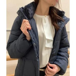 ダウンコート ダウンジャケット ファイバーダウン ハーフコート レディース